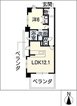 グランプリエ名城  ｜ 愛知県名古屋市北区金城2丁目（賃貸マンション1LDK・3階・44.73㎡） その2