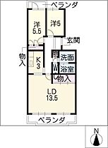 ヴィルヌーヴ  ｜ 愛知県名古屋市守山区廿軒家（賃貸マンション2LDK・5階・61.87㎡） その2