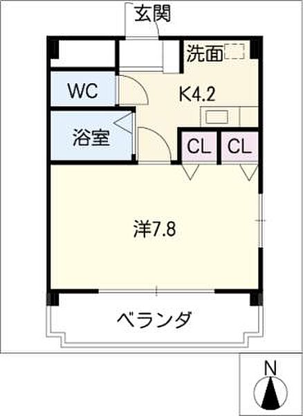 フローリア新守 ｜愛知県名古屋市守山区新守町(賃貸マンション1K・2階・24.92㎡)の写真 その2