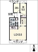 ヴィルヌーヴ  ｜ 愛知県名古屋市守山区廿軒家（賃貸マンション2LDK・5階・61.87㎡） その2