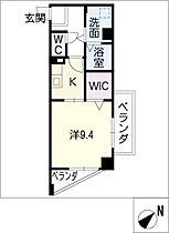 ＫＤステージ名東  ｜ 愛知県名古屋市名東区上菅2丁目（賃貸マンション1K・6階・35.10㎡） その2