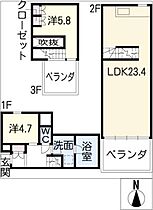 SUNLIGHT OF CALM  ｜ 愛知県名古屋市名東区代万町1丁目（賃貸マンション2LDK・3階・72.79㎡） その2