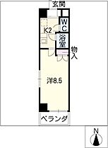 キャッスル一社  ｜ 愛知県名古屋市千種区桜が丘（賃貸マンション1K・5階・24.80㎡） その2