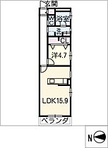 覚王山アパートメント  ｜ 愛知県名古屋市千種区田代本通2丁目（賃貸マンション1LDK・1階・53.90㎡） その2