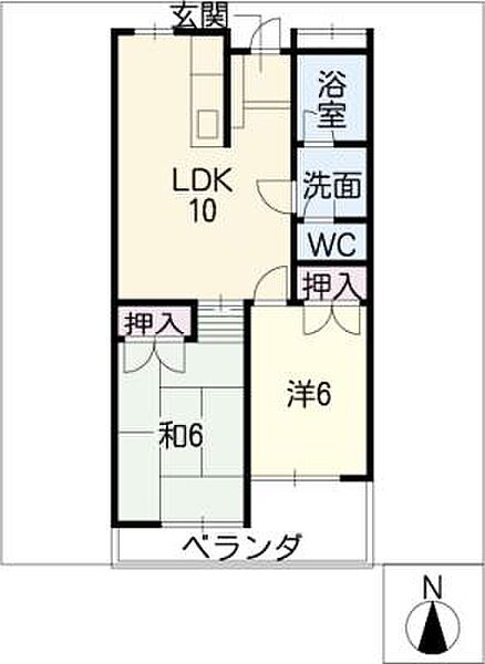 エルネックス本山 ｜愛知県名古屋市千種区松竹町2丁目(賃貸マンション2LDK・2階・47.88㎡)の写真 その2