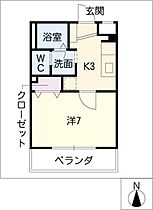 ミネルバ  ｜ 愛知県名古屋市千種区鏡池通1丁目（賃貸マンション1K・2階・24.93㎡） その2