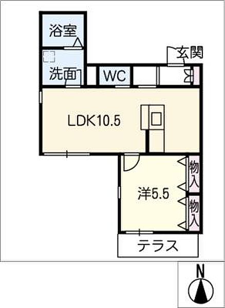 フォーリア本山 ｜愛知県名古屋市千種区朝岡町2丁目(賃貸アパート1LDK・1階・40.55㎡)の写真 その2