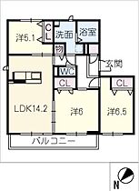 ベルヒルズ　Ａ棟  ｜ 愛知県名古屋市千種区鹿子町4丁目（賃貸アパート3LDK・2階・79.68㎡） その2