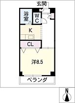 グレン清友I  ｜ 愛知県名古屋市千種区田代本通1丁目（賃貸マンション1K・8階・32.19㎡） その2