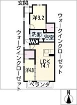 スターホーム東山  ｜ 愛知県名古屋市千種区清住町2丁目（賃貸アパート2LDK・2階・64.15㎡） その2