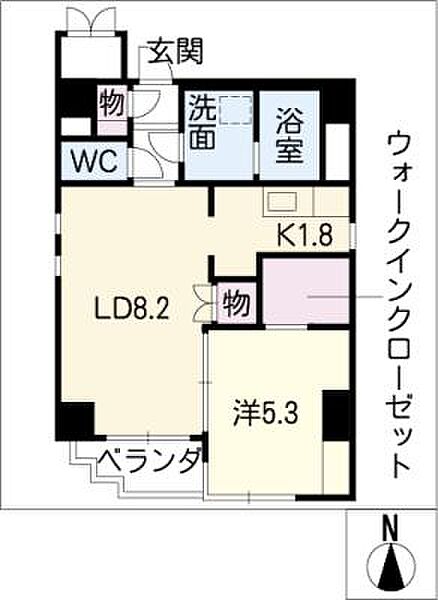 ＧＯＬＤ　I ｜愛知県名古屋市東区筒井3丁目(賃貸マンション1LDK・3階・41.19㎡)の写真 その2