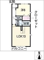 クラヴィエ21  ｜ 愛知県名古屋市東区黒門町（賃貸アパート1LDK・1階・47.52㎡） その2