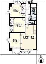 ＬＡＴＯＵＲ  ｜ 愛知県名古屋市名東区猪子石2丁目（賃貸マンション3LDK・2階・64.32㎡） その2