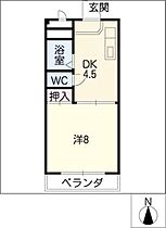 藤森北ハイム  ｜ 愛知県名古屋市守山区四軒家2丁目（賃貸マンション1DK・3階・28.08㎡） その2