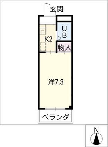 パレスプロシード ｜愛知県長久手市作田2丁目(賃貸マンション1K・1階・20.25㎡)の写真 その2