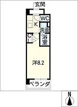 フラワーズドリームII  ｜ 愛知県名古屋市名東区宝が丘（賃貸マンション1K・2階・24.36㎡） その2