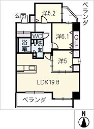 Ｎ−ｐｒｉｎｃｅ長久手 4階3LDKの間取り