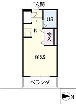 ジョイフル荒畑II  ｜ 愛知県名古屋市昭和区緑町2丁目（賃貸マンション1R・2階・17.36㎡） その2