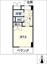 キャッスル桜山  ｜ 愛知県名古屋市昭和区桜山町4丁目（賃貸マンション1K・8階・23.46㎡） その2