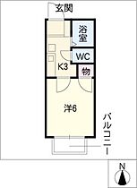 ａｉｌｅ　ｍｏｔｏｙａｇｏｔｏ  ｜ 愛知県名古屋市天白区元八事5丁目（賃貸アパート1K・2階・19.61㎡） その2