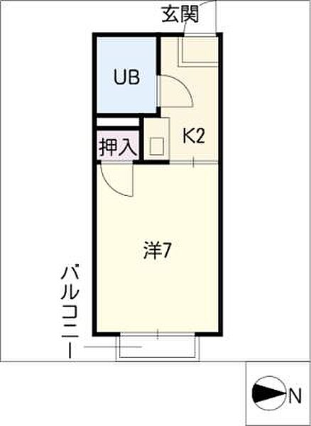 フロイデ南分 ｜愛知県名古屋市昭和区南分町5丁目(賃貸アパート1K・2階・19.61㎡)の写真 その2