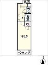 クリスタルコート川名  ｜ 愛知県名古屋市昭和区駒方町2丁目（賃貸マンション1K・4階・24.84㎡） その2