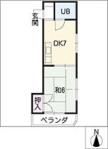 花見ハイツ  ｜ 愛知県名古屋市昭和区花見通1丁目（賃貸マンション1DK・2階・25.00㎡） その2