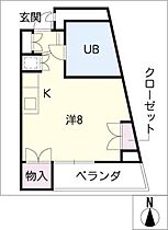 ドエル杁中  ｜ 愛知県名古屋市昭和区花見通3丁目（賃貸マンション1R・4階・26.88㎡） その2