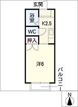 ラフォーレ山の手Ｃ棟  ｜ 愛知県名古屋市昭和区伊勝町2丁目（賃貸アパート1K・1階・19.62㎡） その2