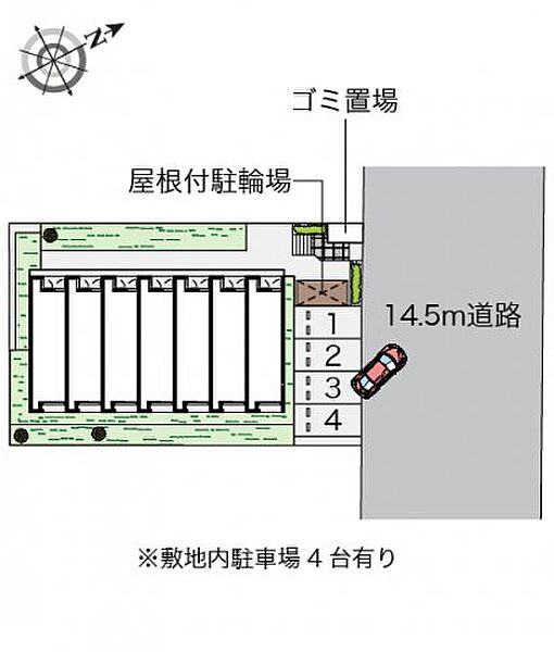 レオネクスト五軒家 107｜愛知県名古屋市昭和区五軒家町(賃貸アパート1K・1階・25.37㎡)の写真 その3