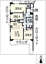 シャンティ滝川  ｜ 愛知県名古屋市昭和区滝川町（賃貸マンション3LDK・4階・90.22㎡） その2