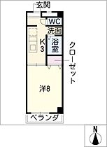 ヒルズヤマザト  ｜ 愛知県名古屋市昭和区山里町（賃貸マンション1K・4階・26.75㎡） その2