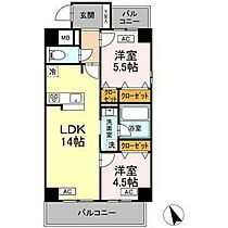 サンラモン本山III 303 ｜ 愛知県名古屋市千種区橋本町3丁目38番地の1（賃貸マンション2LDK・3階・58.47㎡） その2