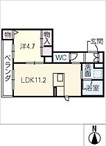 カーサ  ｜ 愛知県名古屋市昭和区小桜町2丁目（賃貸マンション1LDK・2階・40.75㎡） その2