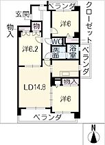 第5みかん山ハイツ  ｜ 愛知県名古屋市瑞穂区密柑山町2丁目（賃貸マンション3LDK・2階・73.76㎡） その2