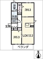 シャーメゾン鶴里  ｜ 愛知県名古屋市南区鶴里町3丁目（賃貸マンション2LDK・2階・57.71㎡） その2