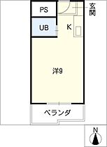 コーポリンデンII  ｜ 愛知県名古屋市瑞穂区松栄町2丁目（賃貸マンション1R・1階・20.00㎡） その2