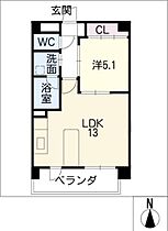 ファイブスター高田  ｜ 愛知県名古屋市瑞穂区高田町2丁目（賃貸マンション1LDK・2階・40.98㎡） その2