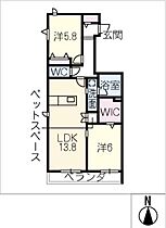 Ｍｉｌｌｅ　Ｃｌａｉｒｅ  ｜ 愛知県名古屋市瑞穂区惣作町3丁目（賃貸マンション2LDK・3階・63.72㎡） その2