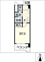 ＳＩＤＥ　ＷＩＮＧ　401  ｜ 愛知県名古屋市天白区原1丁目（賃貸マンション1K・3階・24.32㎡） その2