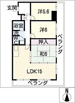 カネマンビル  ｜ 愛知県名古屋市天白区平針3丁目（賃貸マンション3LDK・2階・68.46㎡） その2