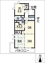 セントラルハウス  ｜ 愛知県名古屋市天白区植田本町2丁目（賃貸マンション3DK・2階・60.70㎡） その2