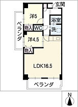 クロックタワー植田 403 ｜ 愛知県名古屋市天白区植田3丁目1518（賃貸マンション2LDK・4階・60.50㎡） その2