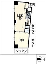 グランドステージ  ｜ 岐阜県岐阜市今小町（賃貸マンション1LDK・6階・43.70㎡） その2