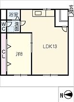 メゾンフローラ  ｜ 岐阜県岐阜市花園町（賃貸マンション1LDK・4階・43.70㎡） その2