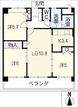 曙ビル  ｜ 岐阜県岐阜市清（賃貸マンション3LDK・3階・68.89㎡） その2