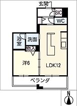 リオリエント八ツ草  ｜ 岐阜県岐阜市宇佐1丁目（賃貸マンション1LDK・3階・43.83㎡） その2