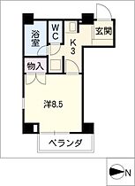 ＣＲＥＶＩＡ　ＧＩＦＵ  ｜ 岐阜県岐阜市真砂町10丁目（賃貸マンション1K・8階・29.00㎡） その2