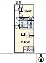 ＣｈａｒｍｅＣｏｕｒｔ  ｜ 岐阜県岐阜市長住町10丁目（賃貸マンション1LDK・4階・42.66㎡） その2