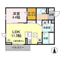 D-ROOM茜部中島　A棟 103 ｜ 岐阜県岐阜市茜部中島1丁目75番1（賃貸アパート1LDK・1階・40.30㎡） その2